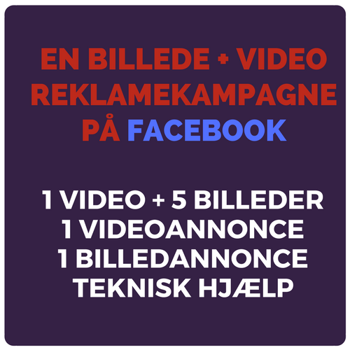 Billede & video reklamekampagne på Facebook Image