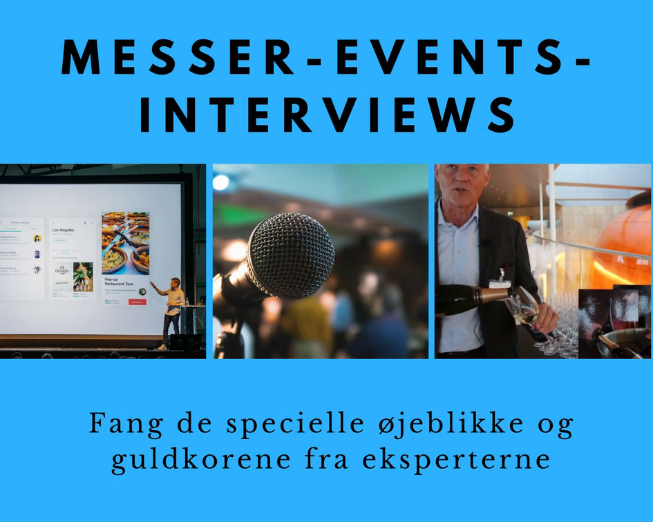 Forevig messer, events og interviews med video Image